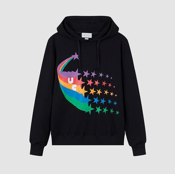 2022g white luxury hoodies for men women sweatshirts casual rainbow meteor hoodie, Black
2022g white luxury hoodies for men women sweatshirts casual rainbow meteor hoodie, Black