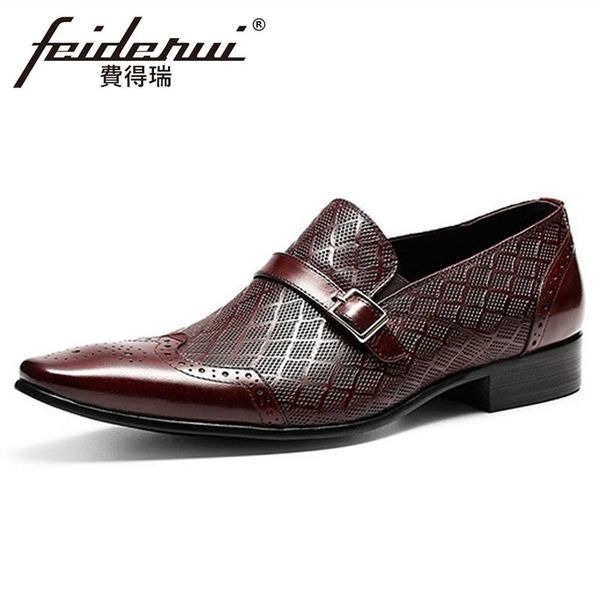 dress shoes summer style genuine leather men belt loafers pointed toe slip on man breathable flats formal wingtip brogue fhs117, Black
dress shoes summer style genuine leather men belt loafers pointed toe slip on man breathable flats formal wingtip brogue fhs117, Black
