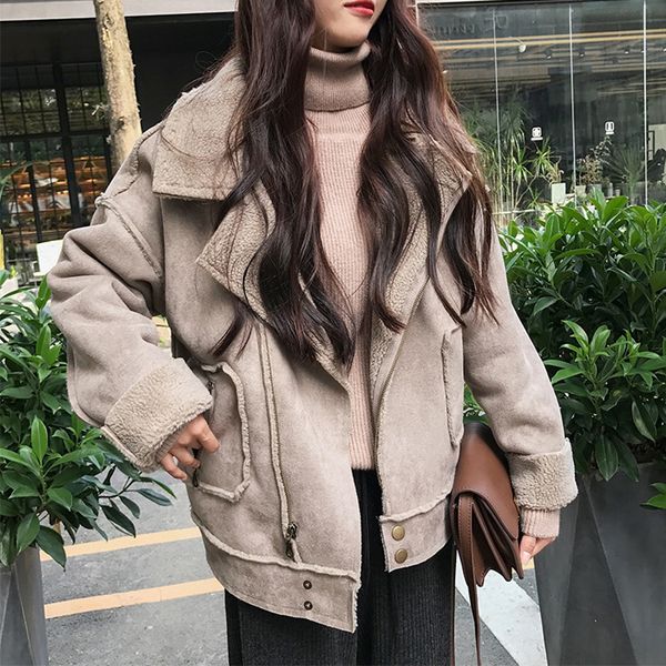 new coat women suede ladies winter jackets leather with fleece plus size coat women autumn winter 9wt077, Black
new coat women suede ladies winter jackets leather with fleece plus size coat women autumn winter 9wt077, Black