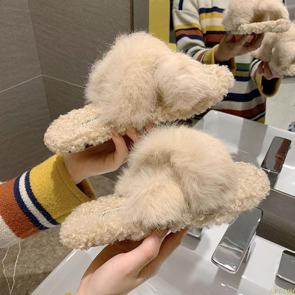 women slippers winter flat shoes funny home slippers female indoor shoes fur slides warm soft slip on 4 color ladies slides 2021, Black
women slippers winter flat shoes funny home slippers female indoor shoes fur slides warm soft slip on 4 color ladies slides 2021, Black