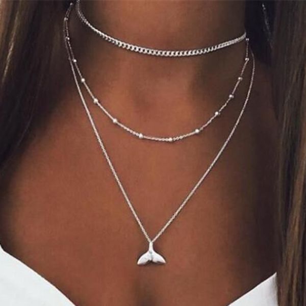 2021 new arrival bohemia women chokers necklace fish tail silver pendant necklace beach fashion jewelry gift
2021 new arrival bohemia women chokers necklace fish tail silver pendant necklace beach fashion jewelry gift