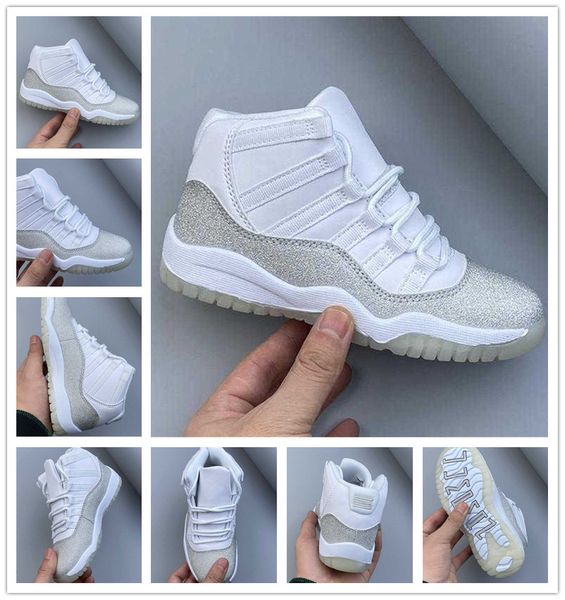 metallic silver infant 11s childrens basketball shoes vast grey boys girls sports sneakers outdoor kids athletic trainers size 28 35, Black
metallic silver infant 11s childrens basketball shoes vast grey boys girls sports sneakers outdoor kids athletic trainers size 28 35, Black