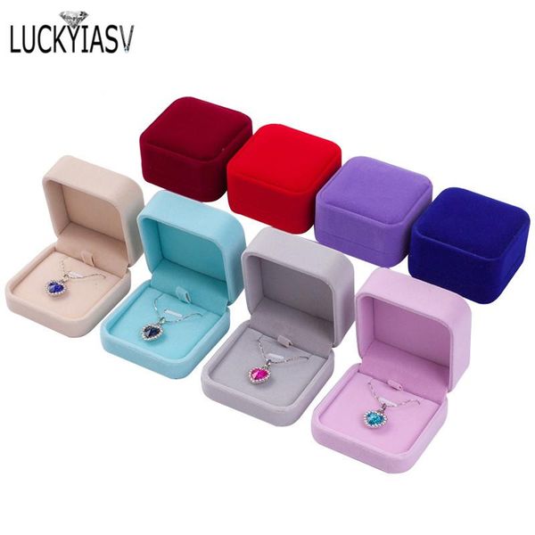 1 pc storage presentation necklace pendant jewelry box velvet case earrings plastic display box 12 colors, Pink;blue
1 pc storage presentation necklace pendant jewelry box velvet case earrings plastic display box 12 colors, Pink;blue