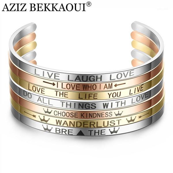 bangle aziz bekkaoui gold color letter cuff bangles with crown simple stainless steel for women jewelry gift drop1, Black
bangle aziz bekkaoui gold color letter cuff bangles with crown simple stainless steel for women jewelry gift drop1, Black