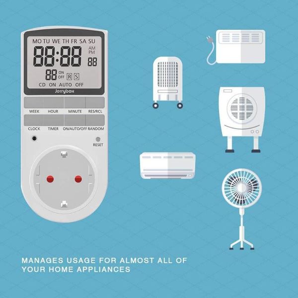 digital display electronic timer switch 12/24 hour changeable adapter home timer outlet programmable timing socket eu/uk/au/us
digital display electronic timer switch 12/24 hour changeable adapter home timer outlet programmable timing socket eu/uk/au/us