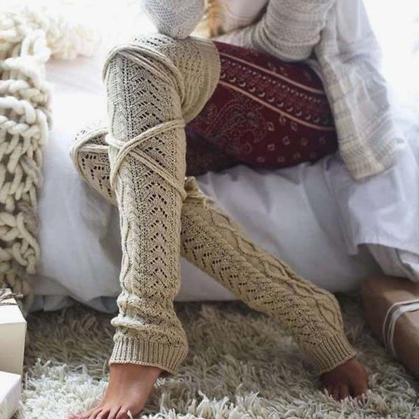 fashion accessories women winter over knee high footless socks knit leg warmers 211883, Silver
fashion accessories women winter over knee high footless socks knit leg warmers 211883, Silver