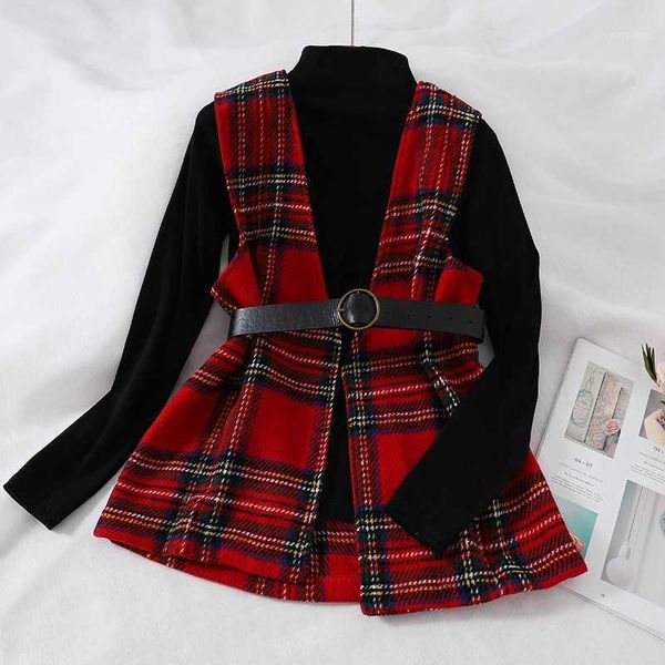 2020 new fashion women two piece set retro plaid wool vest jacket bottoming high collar t-shirt two-piece shirt1, Gray
2020 new fashion women two piece set retro plaid wool vest jacket bottoming high collar t-shirt two-piece shirt1, Gray