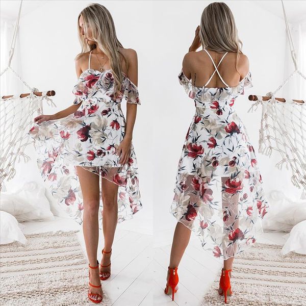 women off shoulder boho flower printing lady beach sundress dress women spring summer sleeveless sling party dress, Black;gray
women off shoulder boho flower printing lady beach sundress dress women spring summer sleeveless sling party dress, Black;gray
