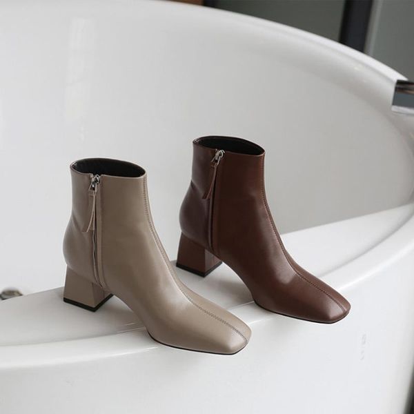 boots chaussures femme winter shoes women's ankle genuine leather dating gorgeous office lady dress mujer, Black
boots chaussures femme winter shoes women's ankle genuine leather dating gorgeous office lady dress mujer, Black