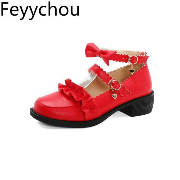 women pumps med heel lolita shoes round toe pu buckle platform spring autumn 2020 new fashion sweet casual red black beige
women pumps med heel lolita shoes round toe pu buckle platform spring autumn 2020 new fashion sweet casual red black beige