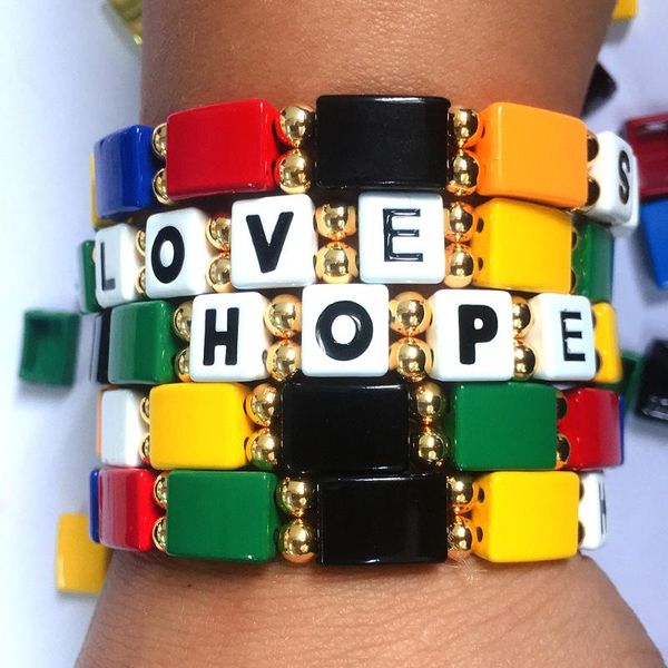 ksra initial letter wish love hope tile bracelet for women female bohemian enamel stretch beads bracelets jewelry friendship, Black
ksra initial letter wish love hope tile bracelet for women female bohemian enamel stretch beads bracelets jewelry friendship, Black
