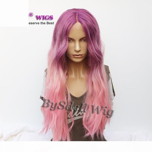 beauty ombre two tone color synthetic grape purple ombre pink purple color wig long wavy lace front full lace full hand tied wig, Black
beauty ombre two tone color synthetic grape purple ombre pink purple color wig long wavy lace front full lace full hand tied wig, Black