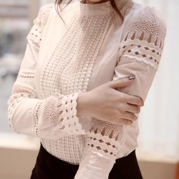 fashion ladies white blusas long sleeve lace crochet blouses women clothing feminine blouse
fashion ladies white blusas long sleeve lace crochet blouses women clothing feminine blouse
