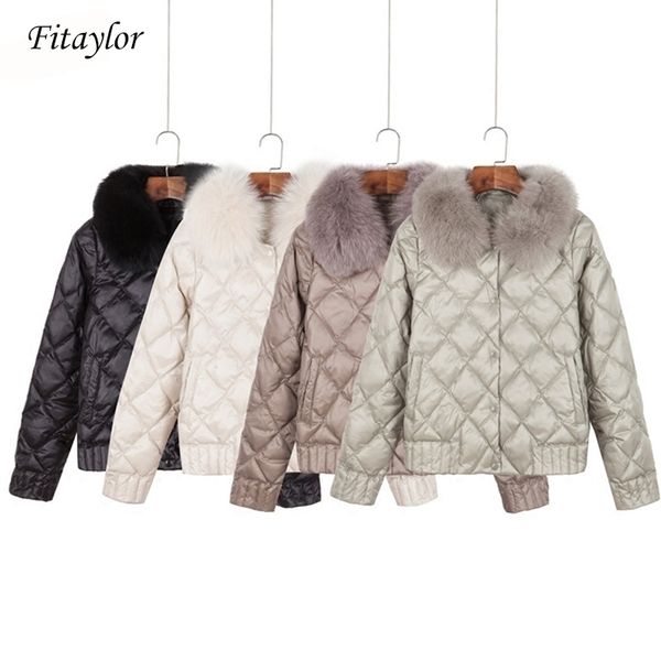 fitaylor women down jacket winter warm ultra light real collar short jacket white duck down parka elegant coat outwear 201125, Black
fitaylor women down jacket winter warm ultra light real collar short jacket white duck down parka elegant coat outwear 201125, Black