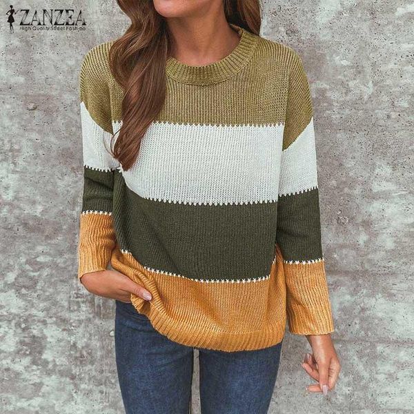 fashion women autumn sweater zanzea stylish long sleeve striped sweaters casual kintwear loose jumper femme knitted oversize1, White;black
fashion women autumn sweater zanzea stylish long sleeve striped sweaters casual kintwear loose jumper femme knitted oversize1, White;black