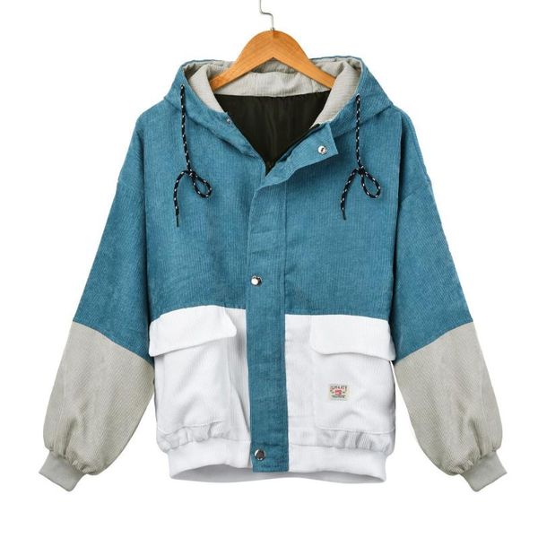 outerwear & coats women corduroy jackets hooded patchwork oversize zipper jacket plus size windbreaker coats autumn jackets, Black;brown
outerwear & coats women corduroy jackets hooded patchwork oversize zipper jacket plus size windbreaker coats autumn jackets, Black;brown