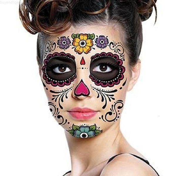 halloween day of the dead dia de los muertos face mask waterproof tattoo sticker for masquerade party beauty face makeup
halloween day of the dead dia de los muertos face mask waterproof tattoo sticker for masquerade party beauty face makeup