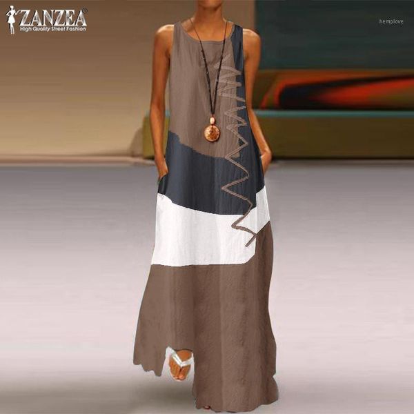 kaftan patchwork maxi dress women's summer sundress zanzea 2020 casual sleeveless tank vestidos female o neck robe plus size 5xl1, Black;gray
kaftan patchwork maxi dress women's summer sundress zanzea 2020 casual sleeveless tank vestidos female o neck robe plus size 5xl1, Black;gray