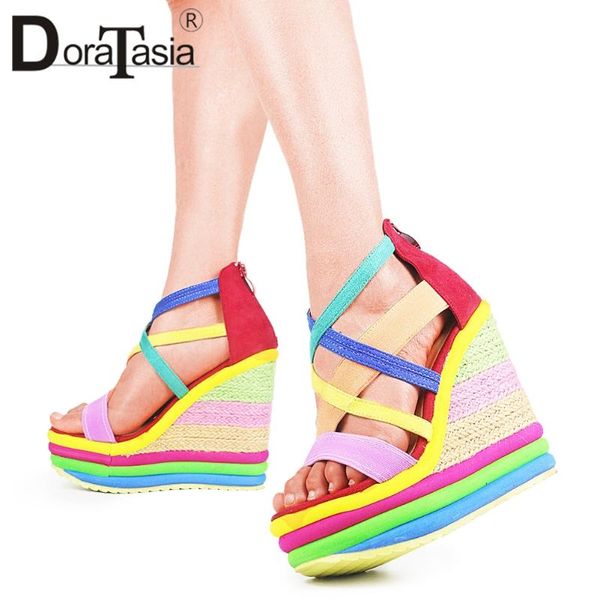 sandals big size 34-43 brand lady colorful wedges high heels fashion rainbow platform summer women party shoes woman, Black
sandals big size 34-43 brand lady colorful wedges high heels fashion rainbow platform summer women party shoes woman, Black