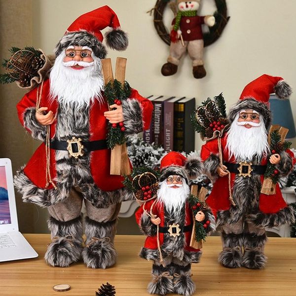 christmas decorations 30/45/60cm large santa claus dolls ornaments standing figurine doll home decoration kids gift
christmas decorations 30/45/60cm large santa claus dolls ornaments standing figurine doll home decoration kids gift