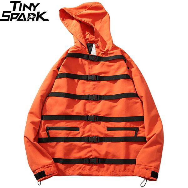 2019 hip hop jacket windbreaker men streetwear buckle ribbons hoodie jackets zipper track jacket coat oversized autumn, Black;brown
2019 hip hop jacket windbreaker men streetwear buckle ribbons hoodie jackets zipper track jacket coat oversized autumn, Black;brown