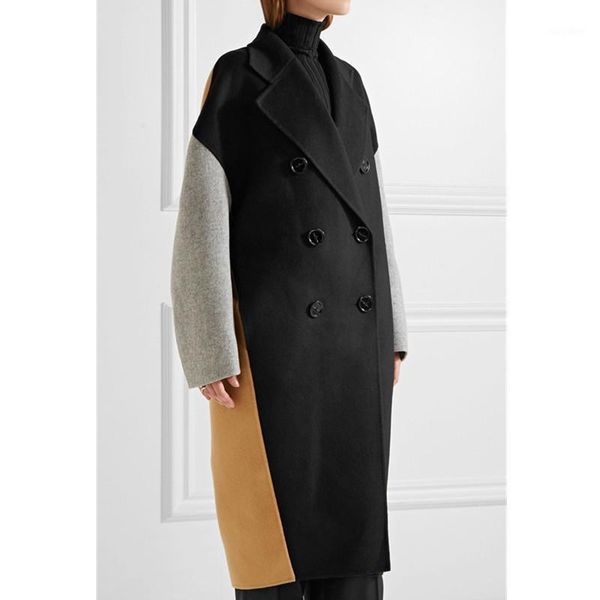 casual slim long coat for women double elegant breasted wool coat and jacket striped fur collar female clothe winter new outwear1, Black
casual slim long coat for women double elegant breasted wool coat and jacket striped fur collar female clothe winter new outwear1, Black