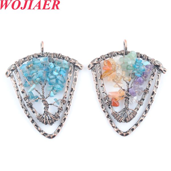 wojiaer natural stone pendants for necklaces tree of life wire wrap chip beads retro 7 chakra crystal handmade jewelry dbo924, Silver
wojiaer natural stone pendants for necklaces tree of life wire wrap chip beads retro 7 chakra crystal handmade jewelry dbo924, Silver