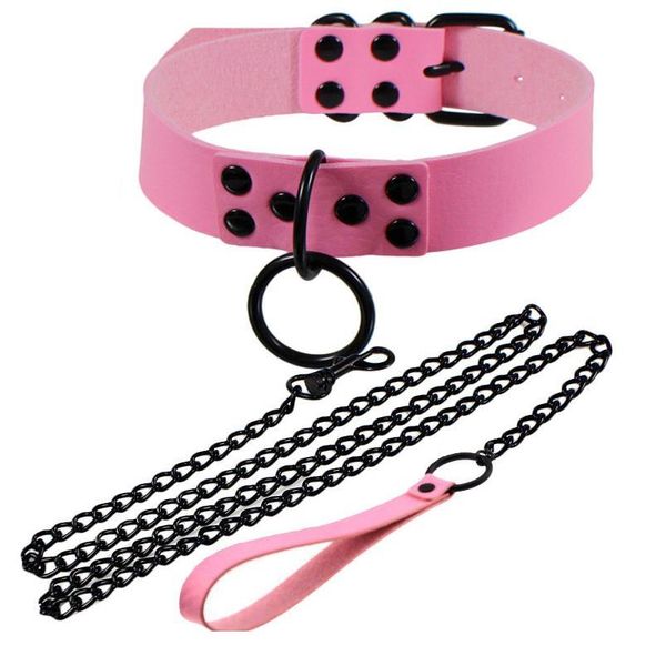 gothic spike rivet necklace chain alternative metal slave pu leather collar traction rope bondage necklace chains qyldyo, White
gothic spike rivet necklace chain alternative metal slave pu leather collar traction rope bondage necklace chains qyldyo, White
