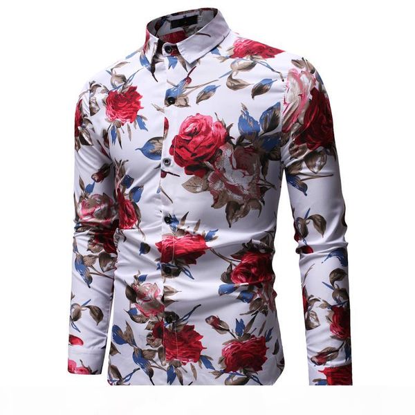 flower print mens long sleeve shirt casual cotton slim fit shirts male clothing breathable high quality, White;black
flower print mens long sleeve shirt casual cotton slim fit shirts male clothing breathable high quality, White;black