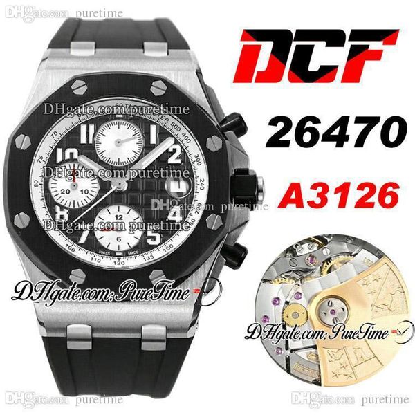 dcf 26470 cal a3126 automatic chronograph mens watch black textured dial white inner black rubber strap edition ptpa 2020 puretime c3, Slivery;brown
dcf 26470 cal a3126 automatic chronograph mens watch black textured dial white inner black rubber strap edition ptpa 2020 puretime c3, Slivery;brown