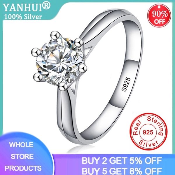 90% off with certificate original natural 6mm 1.0ct zirconia diamond rings women classic wedding bands silver 925 jewelry r003 201006, Golden;silver
90% off with certificate original natural 6mm 1.0ct zirconia diamond rings women classic wedding bands silver 925 jewelry r003 201006, Golden;silver