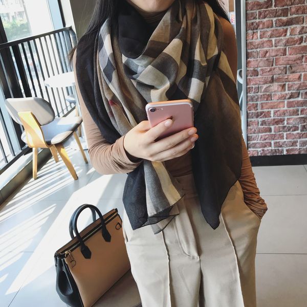 women winter korean version versatile stars same plaid scarves spring and autumn long shawls, Blue;gray
women winter korean version versatile stars same plaid scarves spring and autumn long shawls, Blue;gray