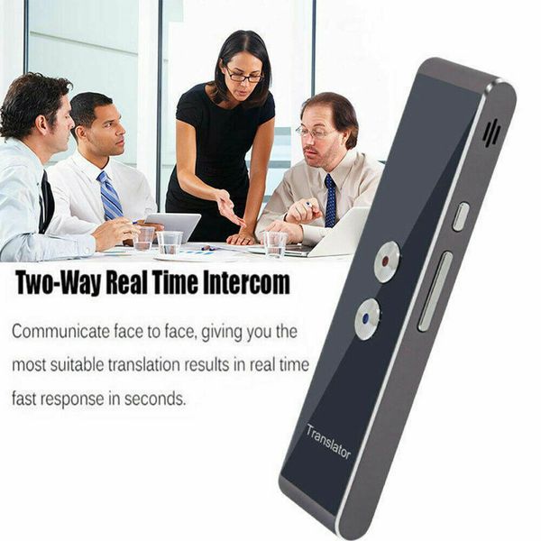 new t8 two-way bluetooth portable smart instant voice translator 40 languages real time interactive black
new t8 two-way bluetooth portable smart instant voice translator 40 languages real time interactive black