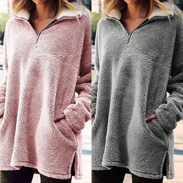 design women's clothing 2019 autumn and winter new zipper sweater zipper sweaterhigh collar long sleeve plush sweater wlv91, Black
design women's clothing 2019 autumn and winter new zipper sweater zipper sweaterhigh collar long sleeve plush sweater wlv91, Black