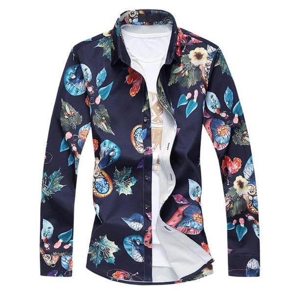 men's casual shirts nice long sleeve men plus size l-7xl 7xl spring autumn male thick fashion slim fi floral printed dress, White;black
men's casual shirts nice long sleeve men plus size l-7xl 7xl spring autumn male thick fashion slim fi floral printed dress, White;black