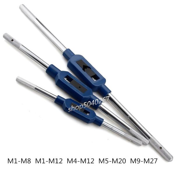 1pc adjustable hand tap wrench holder m1-m27 thread metric handle tapping reamer tool for taps and die set tapping tools
1pc adjustable hand tap wrench holder m1-m27 thread metric handle tapping reamer tool for taps and die set tapping tools