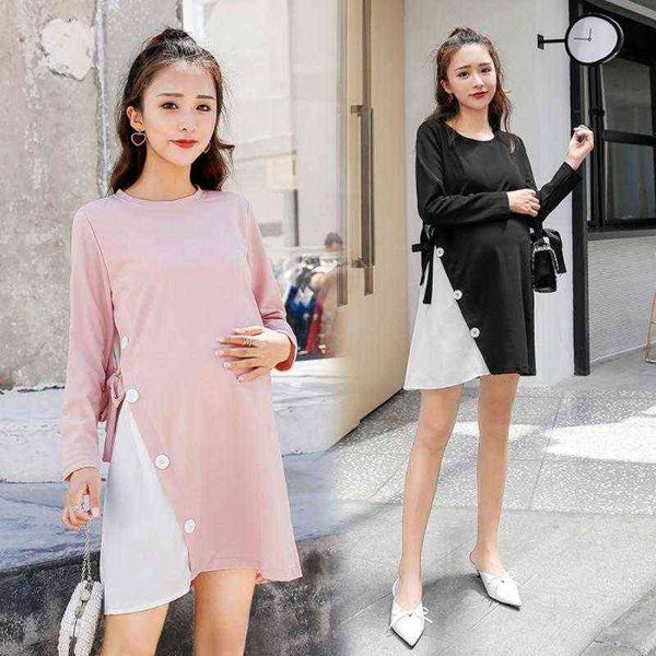 pregnant woman's loose dress new cotton bodysuit loose mid-length elegant dress for pregnant and nursing maternity dresses g220309, White
pregnant woman's loose dress new cotton bodysuit loose mid-length elegant dress for pregnant and nursing maternity dresses g220309, White
