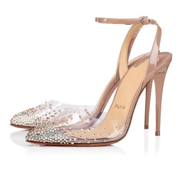 black lace up slingback women pumps shoes height10/12cm red bottom high heels pvc crystal bling pointed toe wedding party shoes full origina
black lace up slingback women pumps shoes height10/12cm red bottom high heels pvc crystal bling pointed toe wedding party shoes full origina