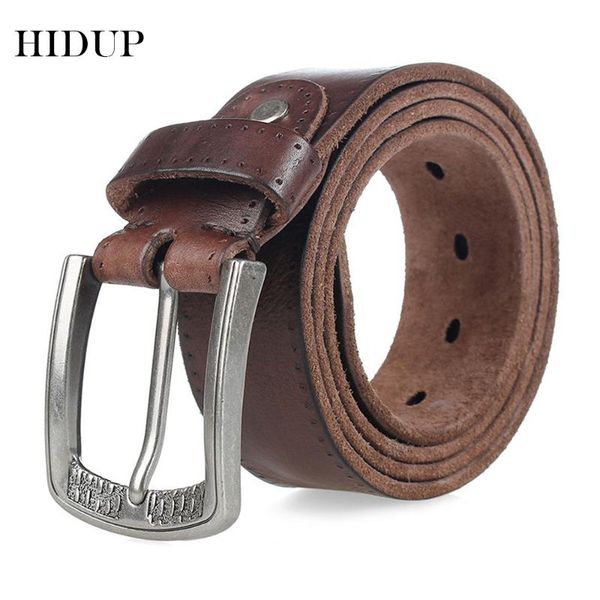 hidup 100% solid design cowskin men's cow cowhide leather belt unique alloy pin buckle metal belts 3.8cm wide nwj314, Black;brown
hidup 100% solid design cowskin men's cow cowhide leather belt unique alloy pin buckle metal belts 3.8cm wide nwj314, Black;brown
