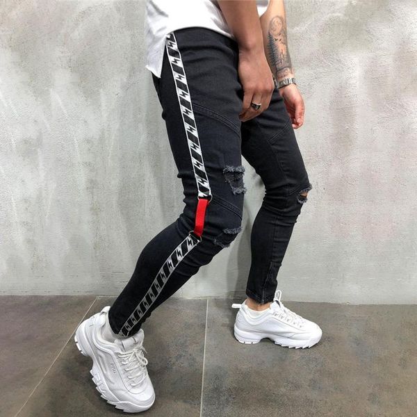 men jeans webbing hole small feet slim foot zipper new men's tide 2020 on the new jeans homme skinny men c1303, Blue
men jeans webbing hole small feet slim foot zipper new men's tide 2020 on the new jeans homme skinny men c1303, Blue