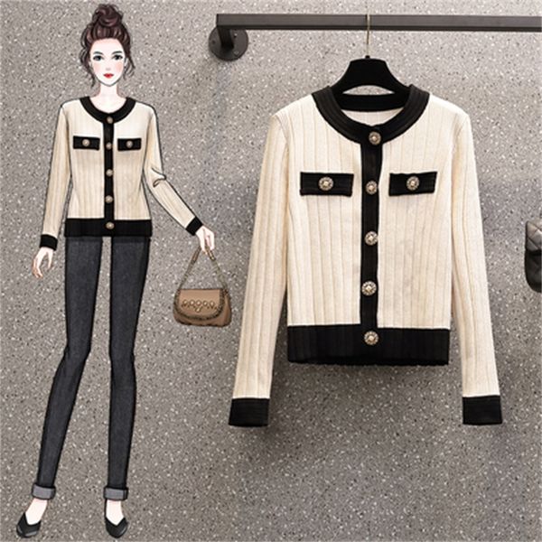 women's knitted or crocheted button atchwork o-neck sweaters all sweater games oversize and 9led, White;black
women's knitted or crocheted button atchwork o-neck sweaters all sweater games oversize and 9led, White;black