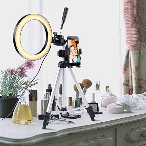 26cm light dimmable camera p studio video led beauty makeup pgraphy ring lamp with tripod phone holder
26cm light dimmable camera p studio video led beauty makeup pgraphy ring lamp with tripod phone holder