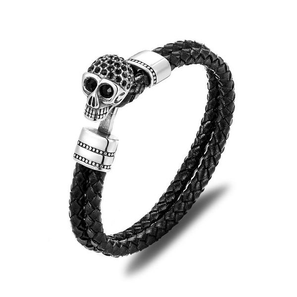 mkendn skull stainless steel easy-hook shackles black leather bracelet men wristband punk jewelry pulseras bbyhmx alice_bag
mkendn skull stainless steel easy-hook shackles black leather bracelet men wristband punk jewelry pulseras bbyhmx alice_bag