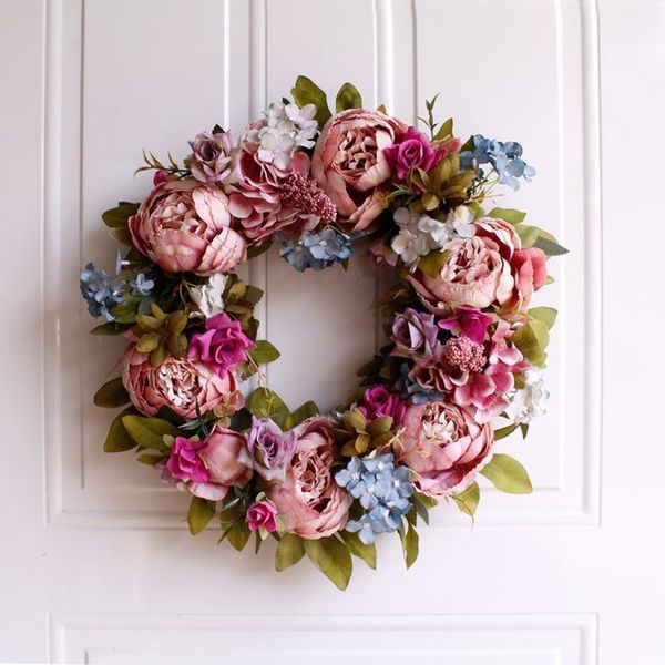 40cm door wreath large garland artificial flower wreath wall hanging door decor christmas home decoration accessories hawaiian1
40cm door wreath large garland artificial flower wreath wall hanging door decor christmas home decoration accessories hawaiian1