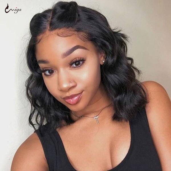 lace wigs uwigs short bob body wave wig 13x4x1 front human hair brazilian remy pre plucked for black women, Black;brown
lace wigs uwigs short bob body wave wig 13x4x1 front human hair brazilian remy pre plucked for black women, Black;brown