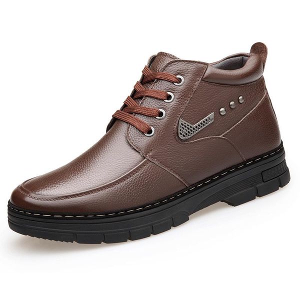 38-44 brand men winter shoes short plush snow boots vintage vogue comfortable warmest men winter boots, Black
38-44 brand men winter shoes short plush snow boots vintage vogue comfortable warmest men winter boots, Black