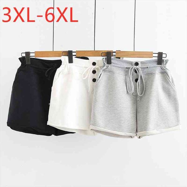 summer plus size shorts for women large loose casual black gray button waist cotton belt shorts 3xl 4xl 5xl 6xl, White;black
summer plus size shorts for women large loose casual black gray button waist cotton belt shorts 3xl 4xl 5xl 6xl, White;black