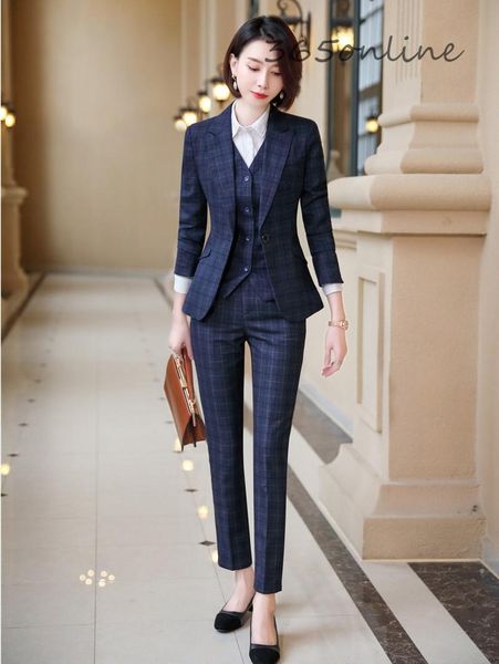 fabric fashion plaid autumn winter formal women business suits ladies office work wear pantsuits styles blazers, White
fabric fashion plaid autumn winter formal women business suits ladies office work wear pantsuits styles blazers, White