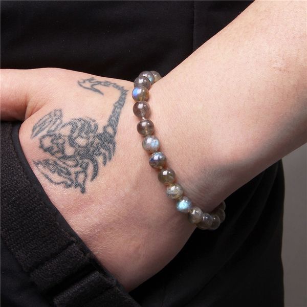 men bracelets buddha energy pulsera hombre polished 8 mm labradorite stone beads elastic bangle for women friendship gift, Black
men bracelets buddha energy pulsera hombre polished 8 mm labradorite stone beads elastic bangle for women friendship gift, Black