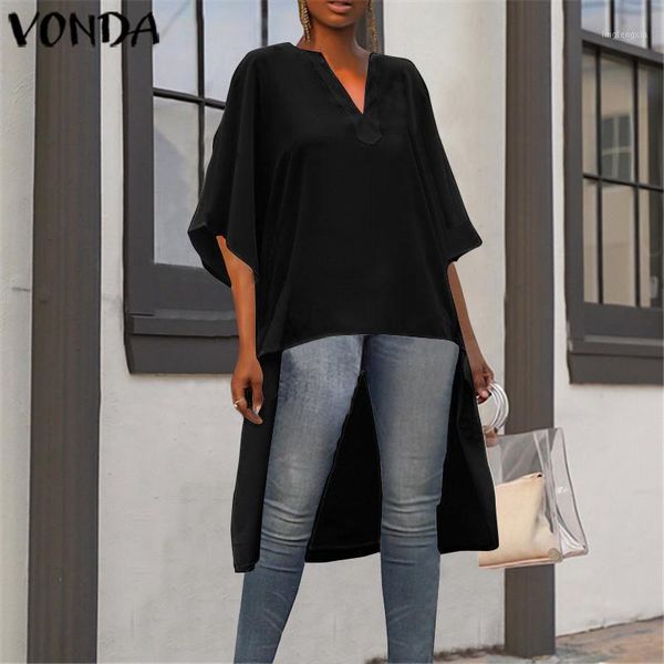 vonda women's tunic asymmetrical blouse party shirts 2020 summer beach female casual loose shirts blusas oversized 5xl1, White
vonda women's tunic asymmetrical blouse party shirts 2020 summer beach female casual loose shirts blusas oversized 5xl1, White
